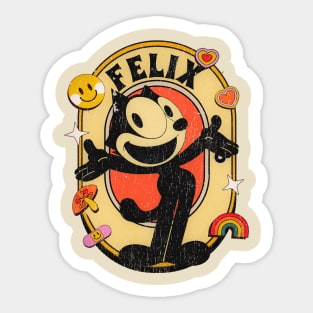 felix the cat - retro surreal Sticker